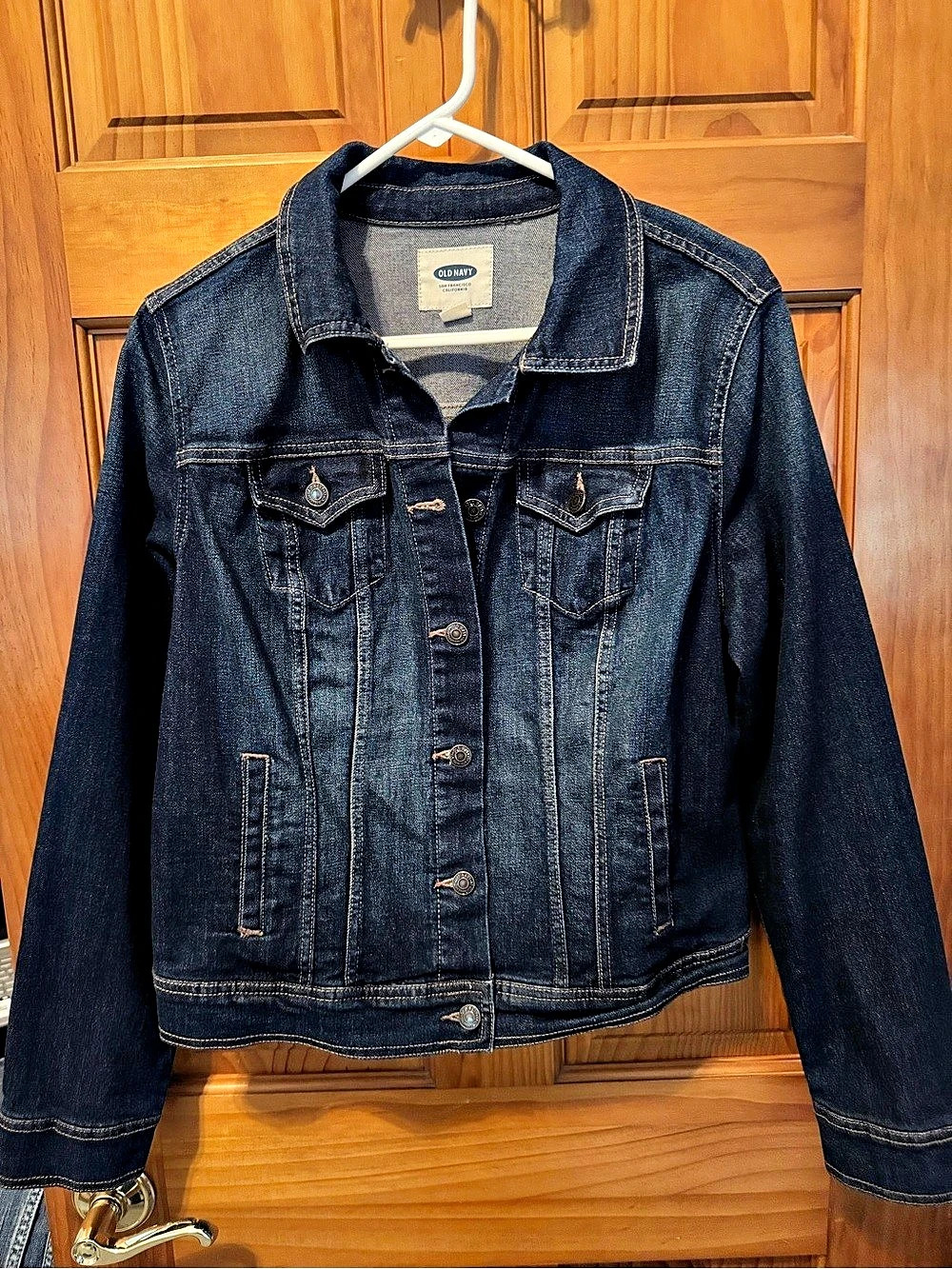 Old Navy Classic Denim Jacket Denim Jean Jacket in Blue Size Large Like New
